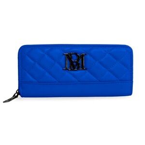 Badgley Mischka Vegan Leather Quilted Zip Around Wallet